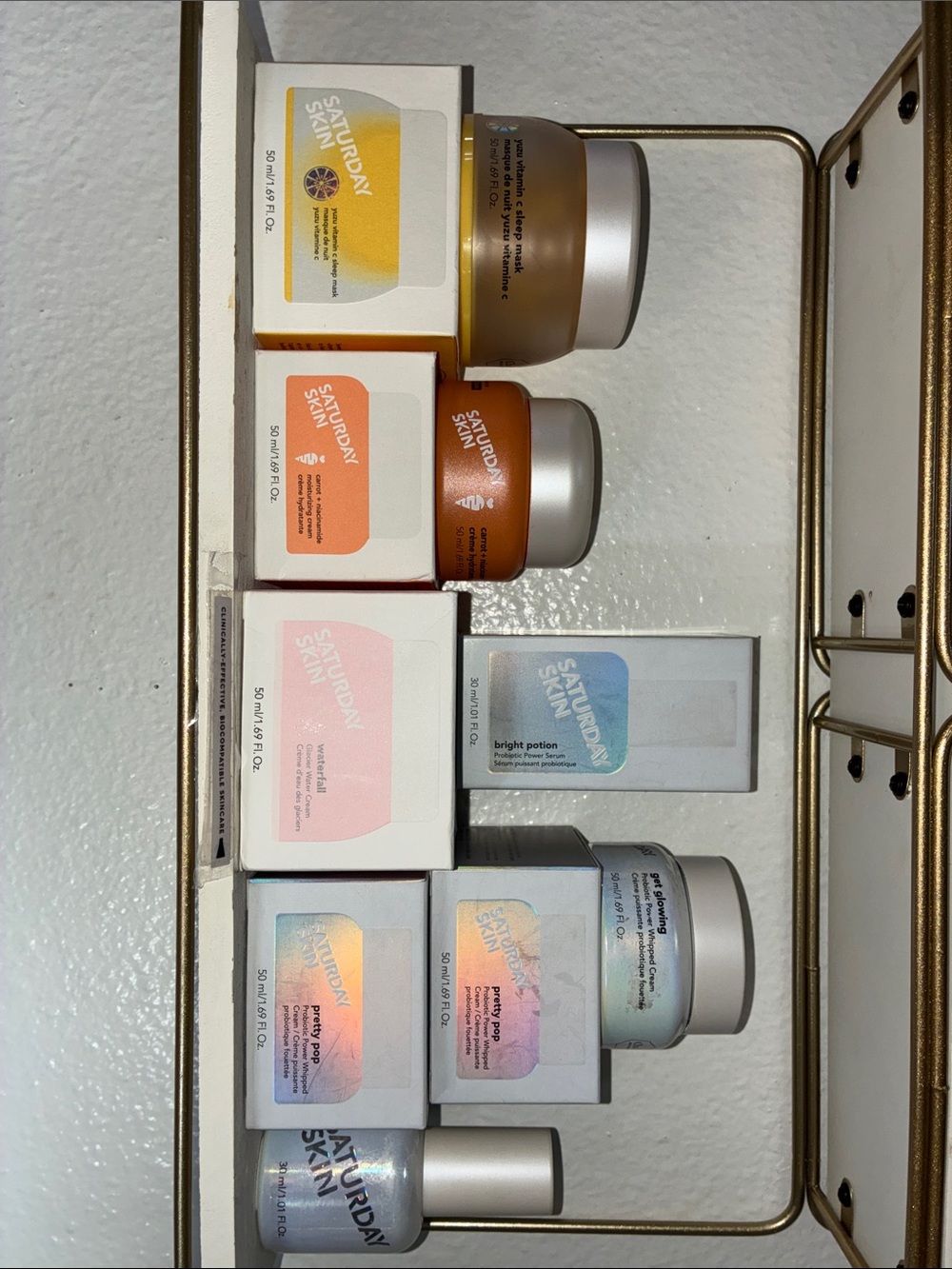 Radiance Set — Creams & Serums in Peach, Pink, Blue